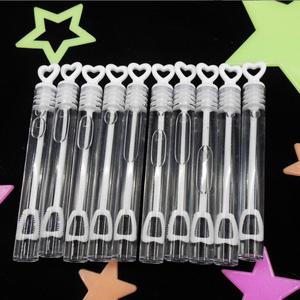Giocattolo di plastica vuoto della bolla della provetta di forma del cuore di amore 5ml per i bambini delle bolle di nozze - Product Image 2