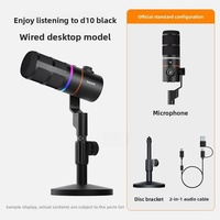 COMICAa EnjoySound D10 Pro Microphone dynamique sans fil professionnel avec réduction du bruit, connecteurs Type-C/XLR pour ordinateur de bureau