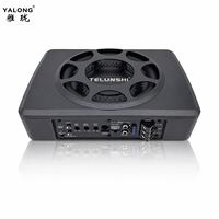 Subwoofer Slim's 8/10'' à bobine simple pour voiture, caisson de basses 180W, performance des basses améliorée, cadre en aluminium