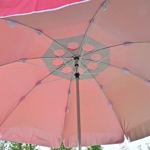 Sombrilla de Doble Capa con Ventilación, Revestimiento Plateado, Protección UV, Resistente al Viento, Impermeable, para Exteriores, Patio, Balcón - Product Image 2