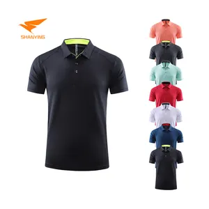 핫 잘 팔리는 Design Custom Logo Polyester Solid Color Uniform Golf 폴로 티셔츠 대 한 Men