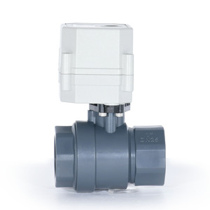 Ac220v/DC24V 1 "DN25 2-Way uPVC điện cơ giới van bi nước với thường đóng - Product Image 2
