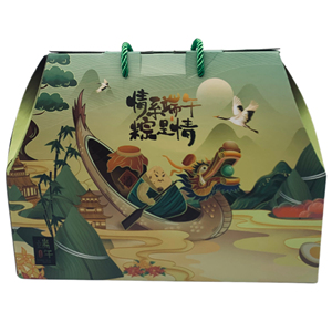 กล่องกระดาษพกพาสำหรับเทศกาลเรือมังกรสุดหรู บรรจุภัณฑ์ของขวัญซงซี ถุงกระดาษ - Product Image 6