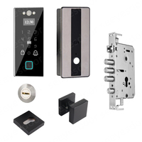 Seeyesdoor Ensemble complet Serrure de porte intelligente Code Rfid Ic Card Smartphone App Déverrouiller biométrique Empreinte digitale Serrure intelligente avec corps de serrure