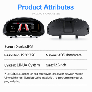 Navihua Nouvelle Arrivée Tableau de Bord Numérique pour Voiture Système Linux Carplay Compteur de Vitesse LCD Panneau d'Instruments pour Audi Q3 2012-2018 - Product Image 2