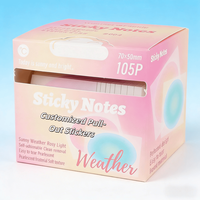 Kit de Rollos de Notas Adhesivas de Alta Calidad, Personalizable, con Sistema de Extracción y Almacenamiento, Material de Oficina