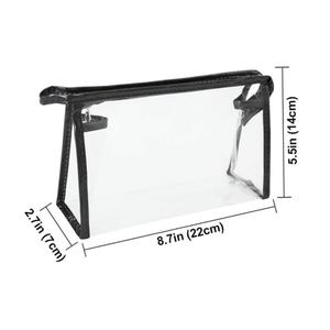 Waterproof Clear Transparent Cosmetics Pouch Makeup <b>Bag</b> Plastic <b>Toiletry</b> Custom logo Cosmetic Make up <b>Bag</b> <b>Travel</b> for Women - Product Image 4