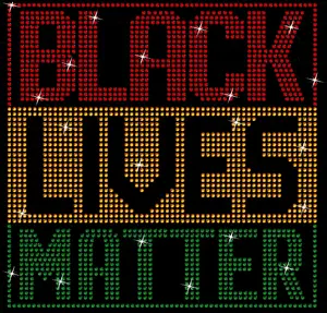 2020 Grosir Populer Black Lives Metter Hotfix Desain Berlian Imitasi untuk Kaus