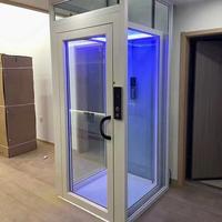 Ascenseur élégant 380V à câble en acier pour passagers, petit ascenseur de 2 à 4 étages pour maisons, villas résidentielles, restaurants - Nouveau palan