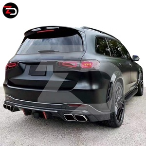 Gran oferta, Kit de carrocería de carbono estilo LAT, labio delantero, parrilla delantera, labio trasero, rueda, arco, alerón superior para Benz GLS clase X167 <span class=keywords><strong>GL63</strong></span> - Product Image 5
