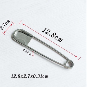 <span class=keywords><strong>Épingles</strong></span> de sûreté en acier inoxydable 3,2x127mm 30g, grandes <span class=keywords><strong>épingles</strong></span> de type lessive, fabrication professionnelle - Product Image 4