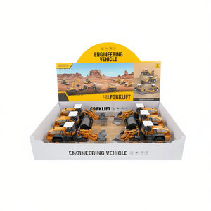 Ensemble de jouets de construction en alliage, modèle de chariot élévateur d'ingénierie à l'échelle 1:55 - Product Image 2