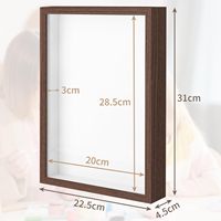 Cadre profond en MDF pour photos et objets, 3cm 5cm, vide, format A4 4x6 8x10 pouces, à suspendre ou à poser, pour fleurs séchées, vente en gros
