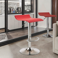 Tabouret de bar pivotant réglable de style industriel moderne, siège en cuir synthétique, aspect vieilli, pour café, salle à manger, cuisine