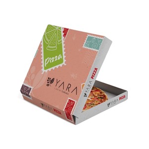 Biểu Tượng Tùy Chỉnh Thêm Mỏng Đất Sét Tráng 8 \ "Khóa Góc Bánh <span class=keywords><strong>Pizza</strong></span> Hộp Trắng Tái Chế Bìa Cho Thực Phẩm Cho Bánh <span class=keywords><strong>Pizza</strong></span> Bên - Product Image 6