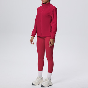 Abbigliamento Sportivo Invernale Direttamente dalla Fabbrica: Set Yoga con Giacca con Zip, Leggings Modellanti e Top, Outfit Sportivo - Product Image 5