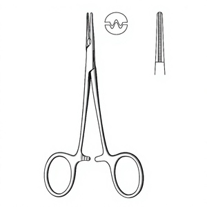 Pinzas Hemostáticas Mosquito de 12.5 cm (5 Pulgadas), Rectas, Atraumáticas, con Dientes, de Acero Inoxidable Premium, Pinzas Quirúrgicas Hemostáticas - Product Image 1