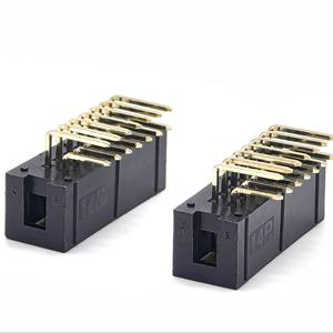 Connecteur d'en-tête de boîte de pas de 2.54mm à angle droit H8.8mm 14P en boîte - Product Image 1