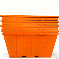 Conteneur à déchets en acier lourd sur mesure pour la collecte des déchets de chantier