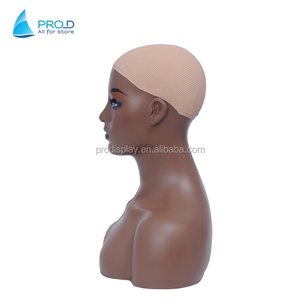Perruque de <span class=keywords><strong>tête</strong></span> américaine avec coiffe <span class=keywords><strong>à</strong></span> épaule, modèle pour l'afrique <span class=keywords><strong>et</strong></span> les états-unis avec présentoir de maquillage, populaire, - Product Image 5