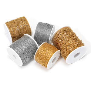 Cadena de Acero Inoxidable Chapada en Oro con Cruz Boho y Girasol, Accesorios de Joyería para Manualidades DIY, Pulseras, <span class=keywords><strong>Precio</strong></span> por 1 Metro, MOQ Bajo - Product Image 5