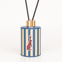 Mescente Bouteille en verre décorative de luxe Parfum liquide écologique Diffuseur de roseau Désodorisant avec fonction de parfum
