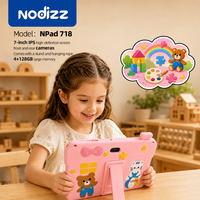 Tablet PC Anak Npad718 Smart 7 Inch Android MTK WiFi 4G dengan Aplikasi Edukasi dan Pelindung Anti Jatuh