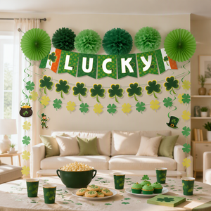 Juego de Vajilla Desechable Clásico con Diseño de Puntos Negros y Dorados, Platos, Vasos y Servilletas de Papel para Fiestas y Eventos - Product Image 3