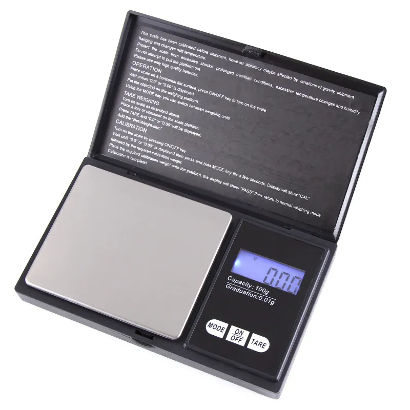 500g 0.01g Mini Digital scale electronic balance weigh LED Backlight Pocket Scales Jewelry Gold Herb Scale