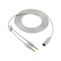 Câble ESU médical de type Y, 4,0 mm, double banane mâle vers prise femelle unique, pour plaque de retour au sol du patient en électrochirurgie