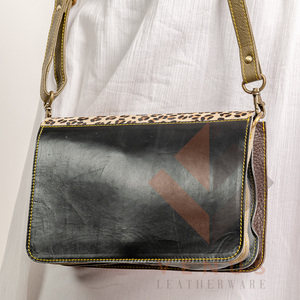 LW Handmade Custom Popular Genuine leather Cow Hide Button Cross body Shoulder <b>Bag</b> <b>Sling</b> <b>Bag</b> - Product Image 5