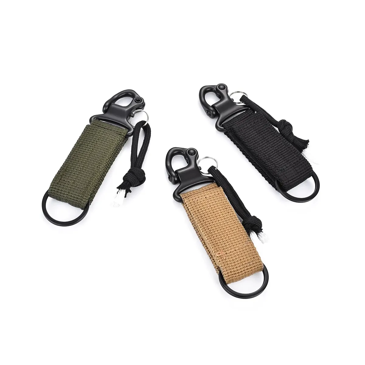 Sản Phẩm Ngoài Trời Chim Mỏ Khóa Webbing Treo Khóa Carabiner Xe Keychain Hook Tactical Belt Nhanh Chóng Treo