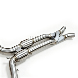 Tube intermédiaire d'<span class=keywords><strong>échappement</strong></span> avec tube en Z, tube de remplacement OEM en acier inoxydable pour BMW X3M X4M F97 F98 S58 3.0T 2022-2026 Pièces automobiles - Product Image 5