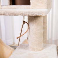 Grand arbre d'activité à gratter mural pour chat et chaton Lit en peluche pour chat et étagère d'escalade avec caractéristiques de jouet