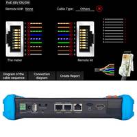 Caméra ip Full hd multifonction tout en un testeur de câble de vidéosurveillance IPC avec moniteur tactile IPS de 7 pouces IPC-9800 Plus