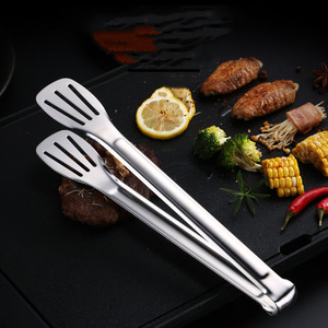 Umweltfreundliche Moderne Luxus-Küchenzange, Brotzange, Verdickte Edelstahl-Metallzange in Silber - Product Image 1
