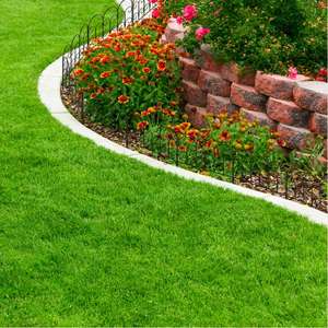 Barrera de césped para el hogar con revestimiento negro, borde decorativo para jardín, decoración de valla, ribete para macizos de <span class=keywords><strong>flores</strong></span> - Product Image 6