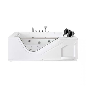 Bañera de masaje de hidromasaje acrílica de baño de vidrio de alta calidad con TV - Product Image 6