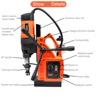 Machine à percer magnétique CAYKEN de haute précision, conception multi-spécifications, machine à percer magnétique à noyau