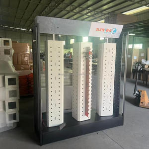 Tùy chỉnh hiện đại kim loại treo tường cho kính mát sơn tĩnh điện & Kính quang học hiển thị đứng với Tủ lưu trữ gương - Product Image 3