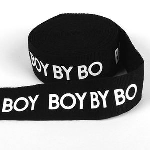 New Design Nylon Silicon Logo Printed Elastic Tape Printed High Strength Nylon <b>Webbing</b> Garment Accessories <b>Webbing</b> Strap - Product Image 5