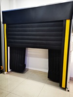 Baies de chargement automatiques électriques en alliage d'aluminium pour entrepôt Porte rétractable gonflable industrielle en tissu PVC à isolation thermique