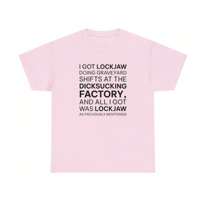 Maglietta I Got Lockjaw Offensive, Divertente, con Meme, Inadeguata, Regalo Scherzo, Magliette con Frasi Stupidhe - Product Image 2