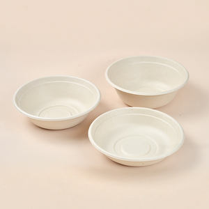 1200ML di bagassa di canna da zucchero biodegradabile monouso in carta rotonda ciotola per zuppa di insalata con coperchio compostabile per zucchero di canna da zucchero - Product Image 3