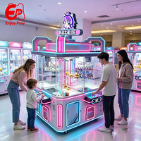 Máquina recreativa de garras de doble modo, operada con monedas, para 4 jugadores, con dispensador de premios y agarrador de muñecas, para parques y centros comerciales, personalizable, venta al por mayor