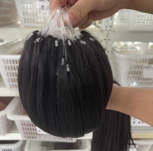 Extensiones de Cabello Natural Virgen de Calidad Profesional, Doble Trama, Color Natural, Liso, 6D H6, Extensiones de Cabello de Pluma, 100% Cabello Humano Real - Product Image 2