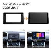 Pemutar DVD navigasi mobil Quad-Core, Radio Stereo Audio layar sentuh untuk Toyota Wish 2 II XE20 2009-2017