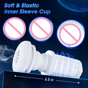 Masseur vibrant pour homme QTHY Airplane Cup avec chaleur et son, étanche IPX3, sensation de toucher réel - Product Image 5