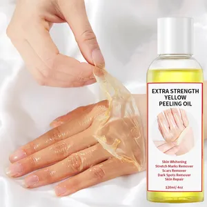 Private Label African Strong Bleaching Oil Dark Knees Knuckles Skin Removal Oil Skin Whitening Yellow Orange Peeling Oil