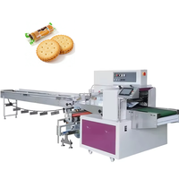 Machine d'emballage horizontale automatique pour biscuits, gâteaux, pains et brioches